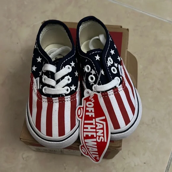 Vans Shoes New In Box Toddler Vans Authentic Stars And Stripes